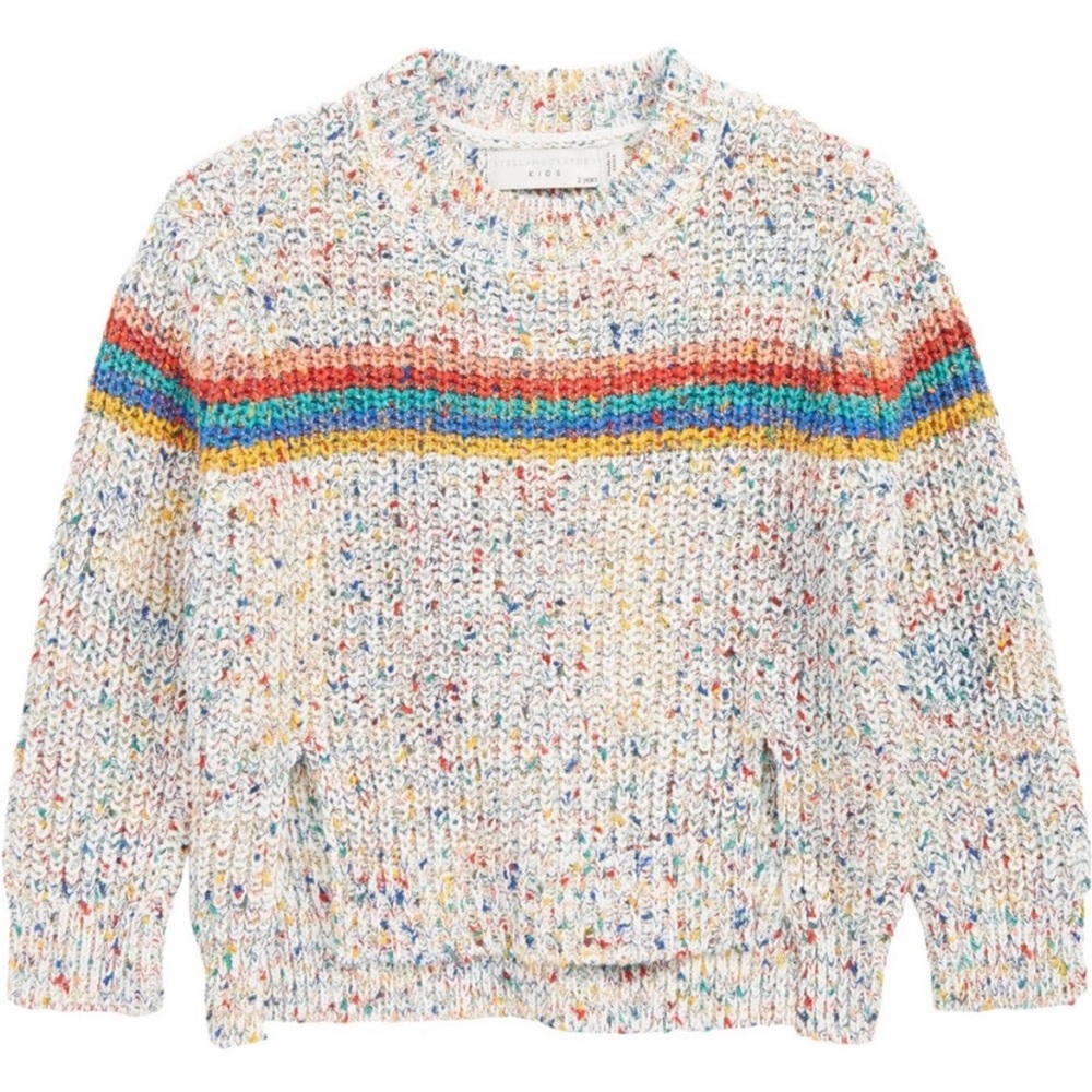 Stella McCartney Kids Speckled Rainbow Knit Sweater